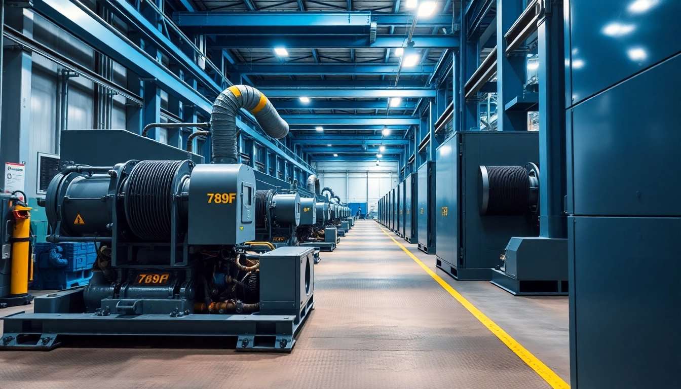 789F industrial machinery in operation showcasing durability and advanced technology for heavy industry applications.