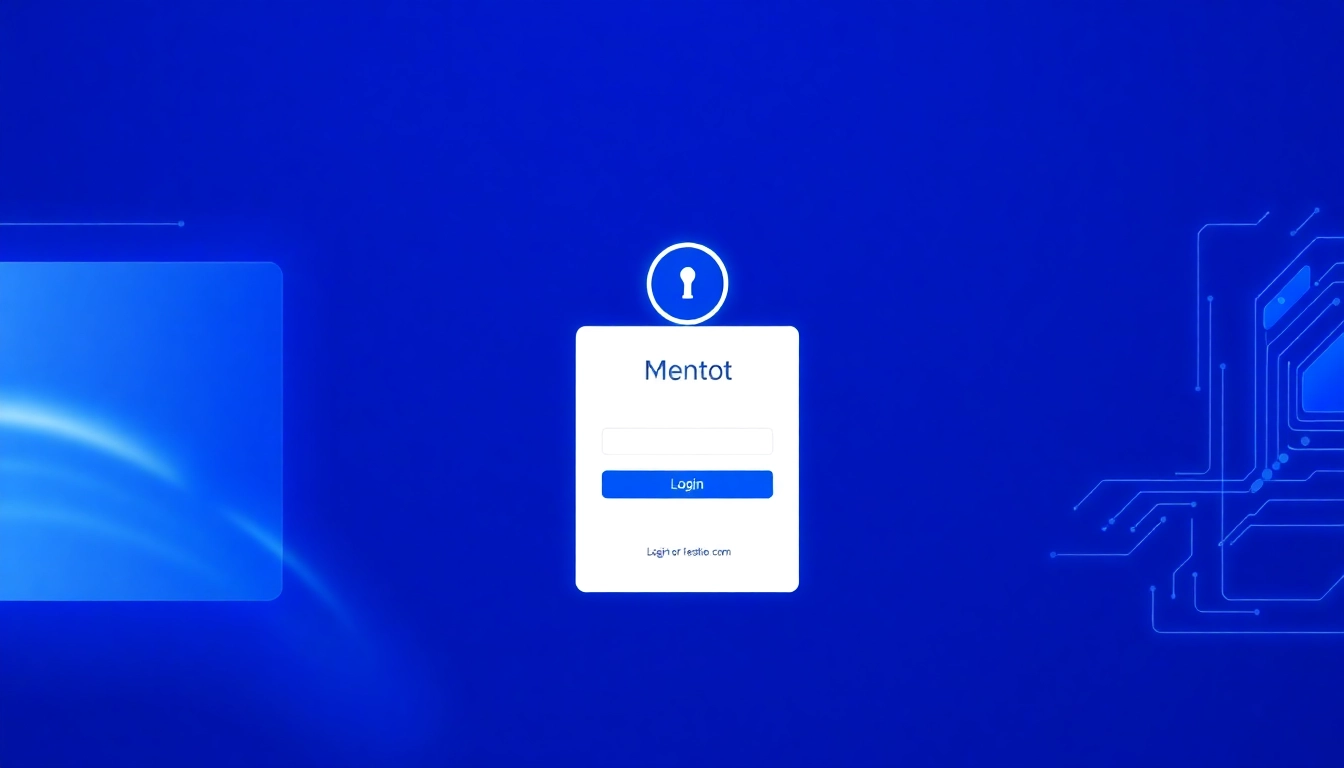 Secure mentot login page interface with clear fields and fast access for Indonesian users.