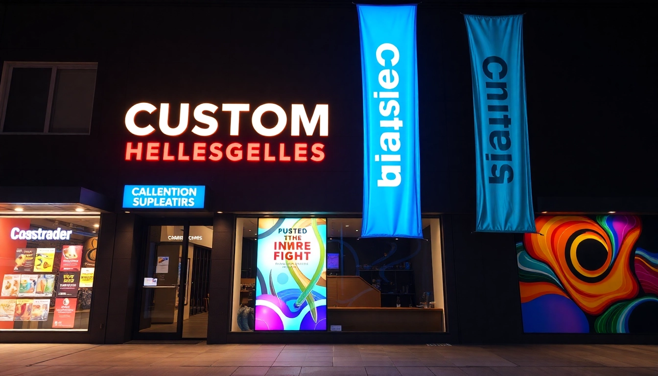 High-quality custom signs enhance business visibility with illuminated, outdoor, and interior options for branding and promotion.