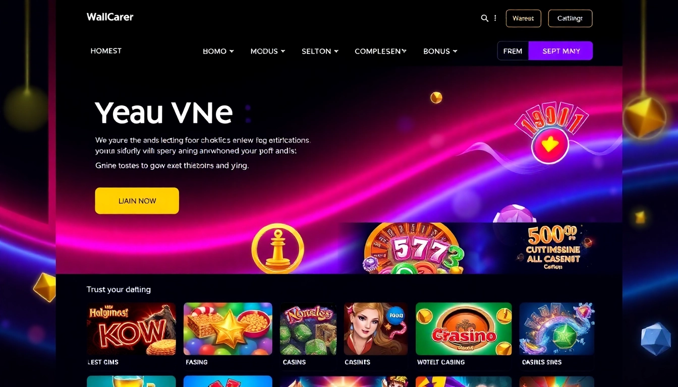 Screenshot of uu88.cymru's user interface showcasing engaging casino games and vibrant design elements for online gaming enthusiasts.