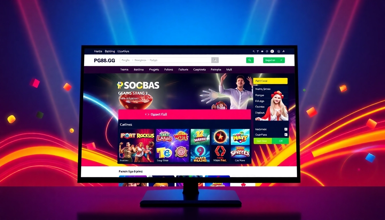 Experience the trusted https://pg88.gg/ online betting platform with vibrant visuals and engaging game displays.