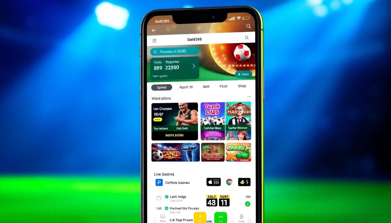 Efficient and user-friendly Gold365 app interface for seamless online sports betting and casino gaming experiences.