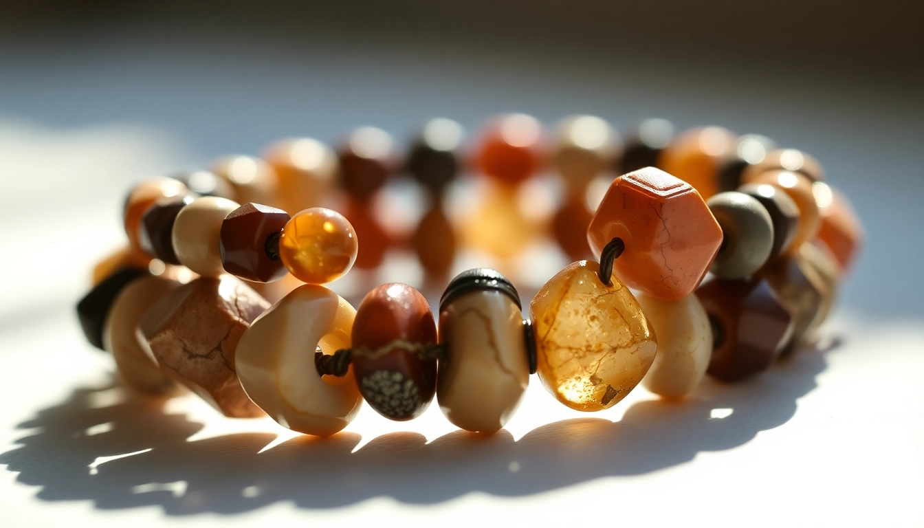 Beautiful natural stone bracelet, featuring vibrant bransoletka z kamieniami naturalnymi on a