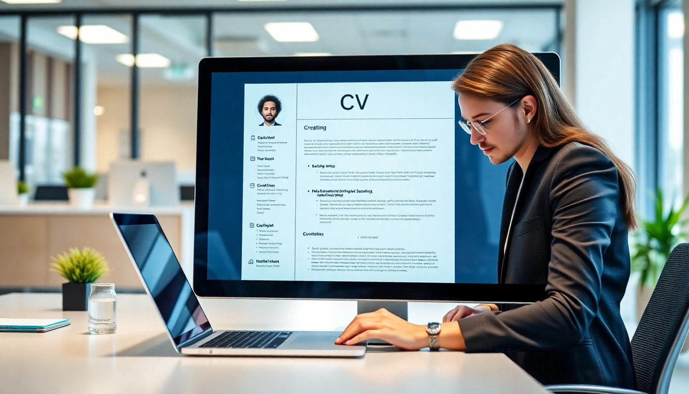 Skilled professional efficiently performing CV writing to enhance job prospects and career growth